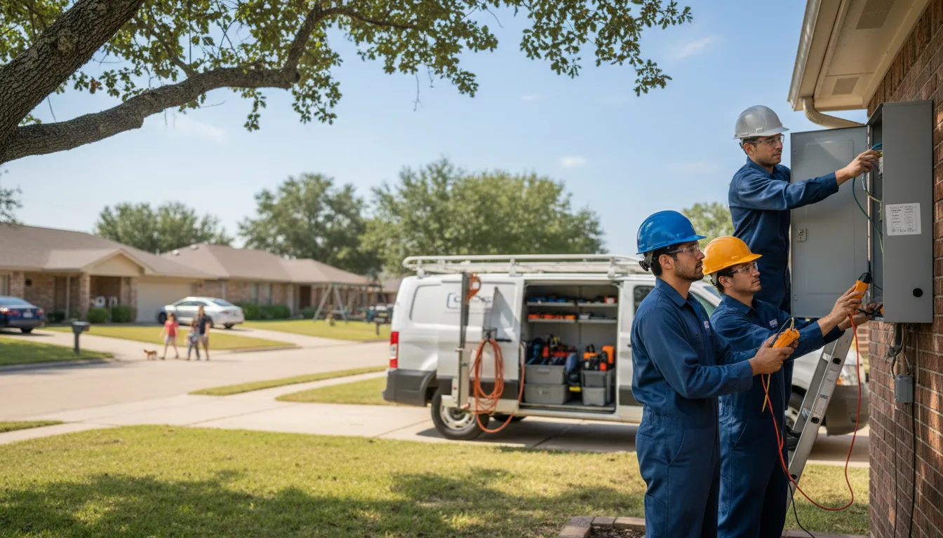 Certified electrician providing emergency electrical services in El Indio, TX